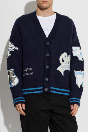 Off-White Wełniany kardigan