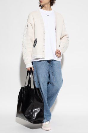 Kardigan z naszywkami od Off-White