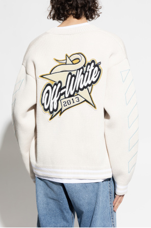 Off-White Kardigan z naszywkami
