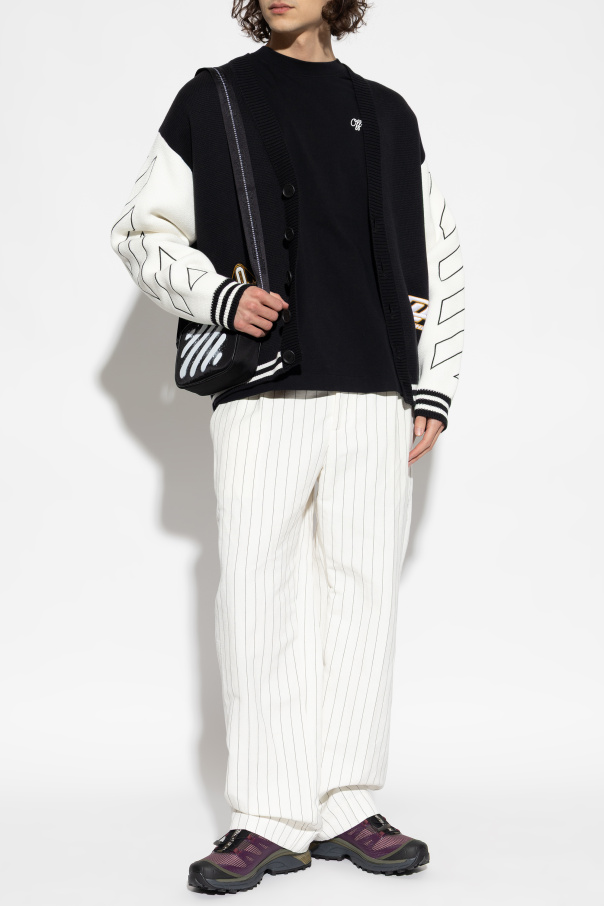 Off-White Cardigan with patches