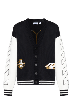 Kardigan z naszywkami od Off-White