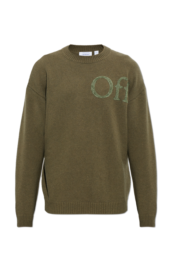Sweater with velvet logo od Off-White