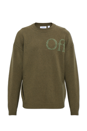 Sweater with velvet logo