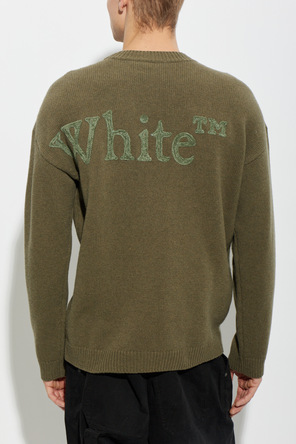 Off-White Sweater with velvet logo