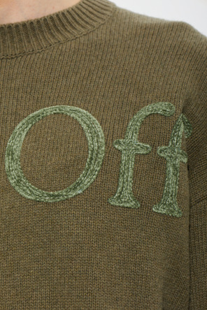Off-White Sweater with velvet logo