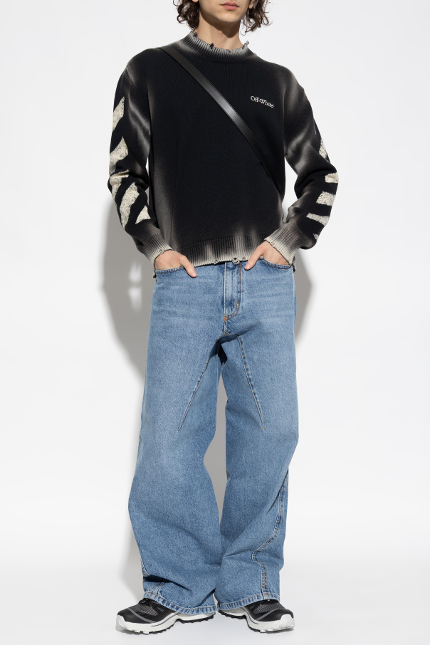 Off-White Sweter z logo