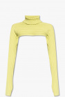 HERSKIND GREEN ‘Nynne’ cropped turtleneck sweater