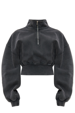 Sweatshirt with a stand-up collar