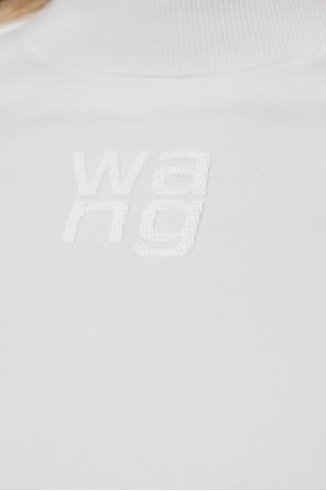 T by Alexander Wang logo-patch button-down shirt