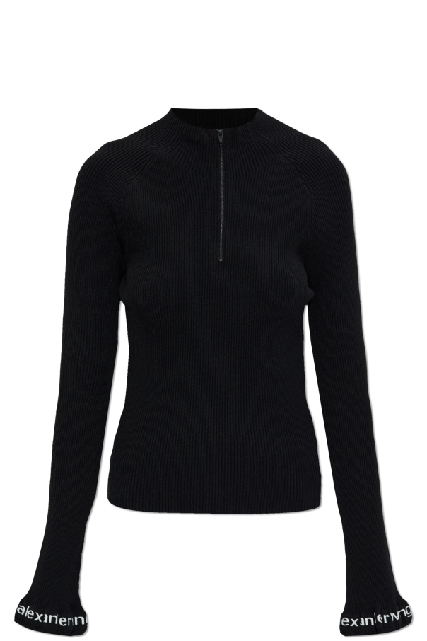 Fitted top with stand-up collar od Alexander Wang