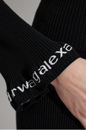 Alexander Wang Top o dopasowanym kroju zew stójką