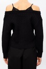 T by Alexander Wang BLACK Rib-knit sweater
