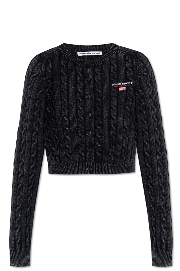 T by Alexander Wang Cardigan with decorative knit