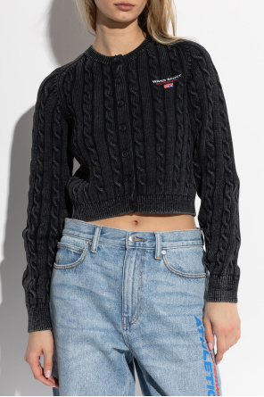 T by Alexander Wang Cardigan with decorative knit