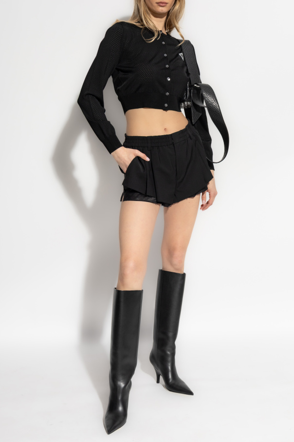 T by Alexander Wang Cardigan with printed logo