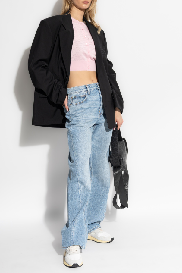 T by Alexander Wang Cardigan with printed logo