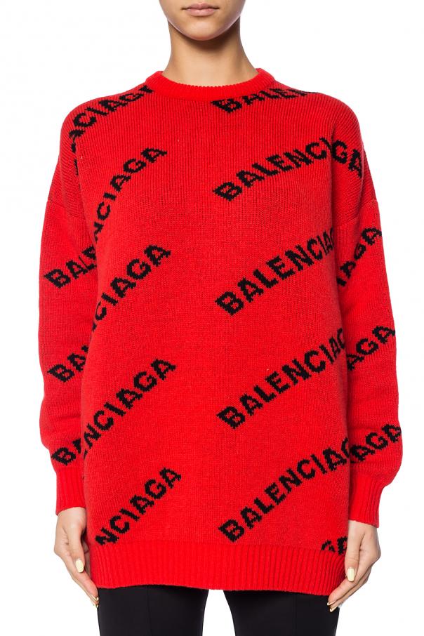 orange balenciaga sweater