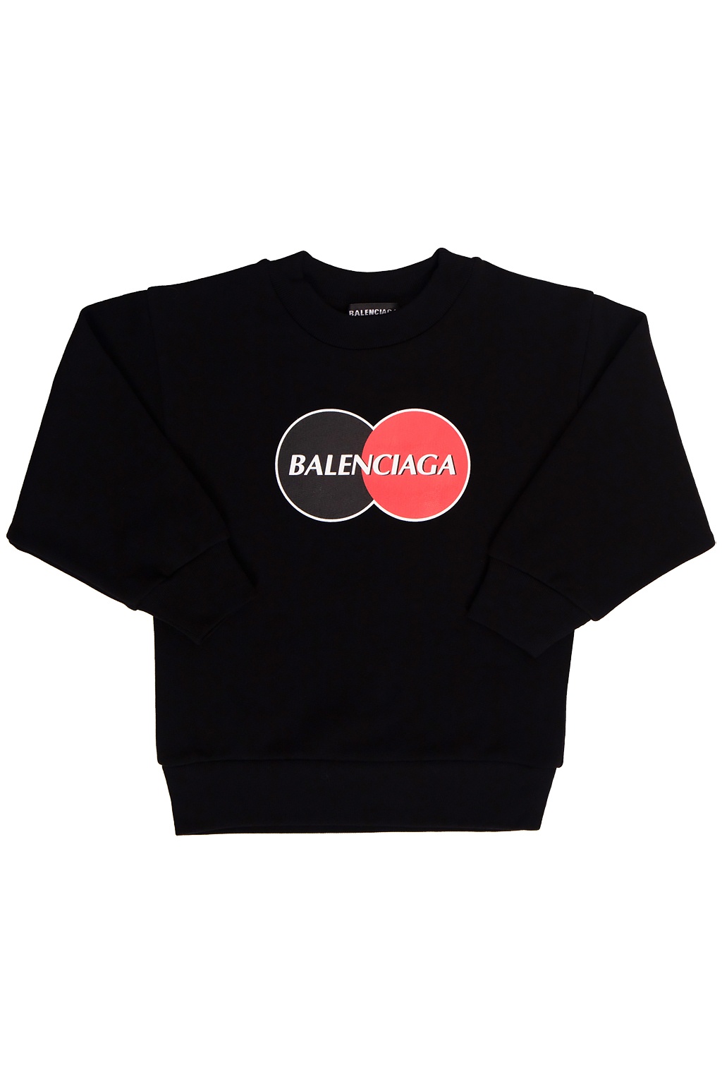 balenciaga black and white logo sweatshirt