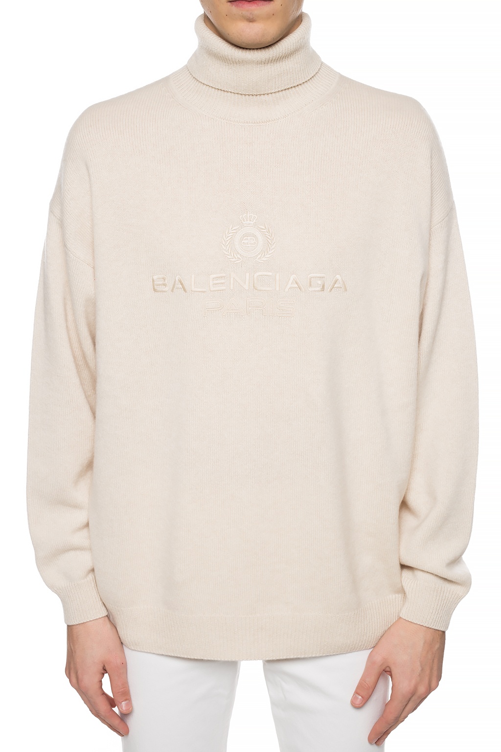 Balenciaga Logo turtleneck jumper