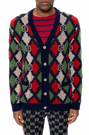 gucci Gold Patterned cardigan