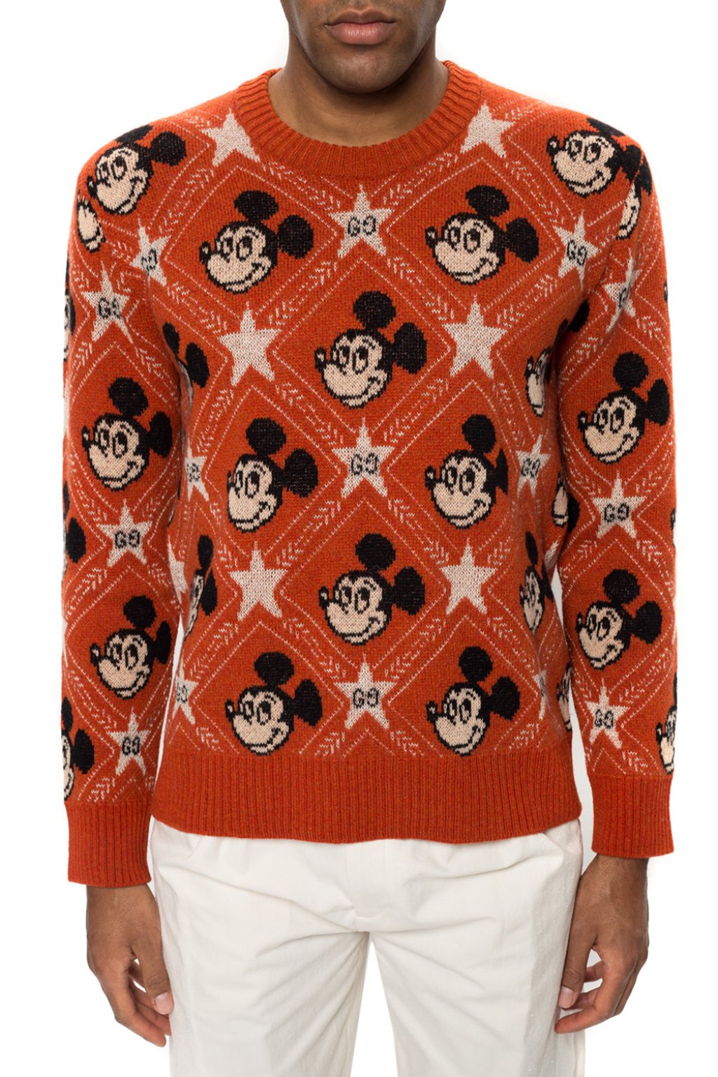 gucci mickey mouse sweater orange