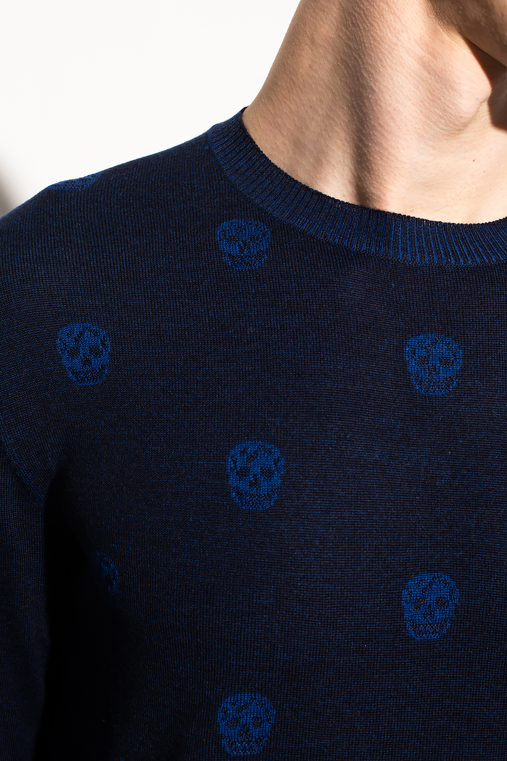 Alexander McQueen Skull motif sweater