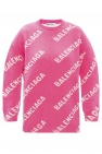 Balenciaga PINK Logo oversize sweater