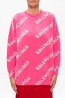 Balenciaga PINK Logo oversize sweater