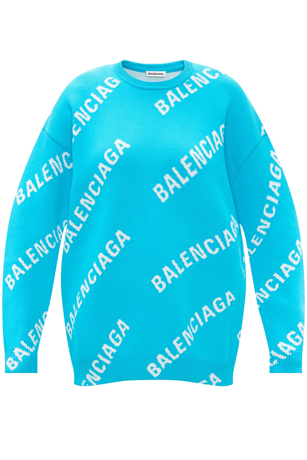 balenciaga turquoise sweater