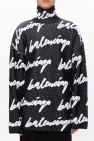 Balenciaga BLACK Turtleneck sweater with logo