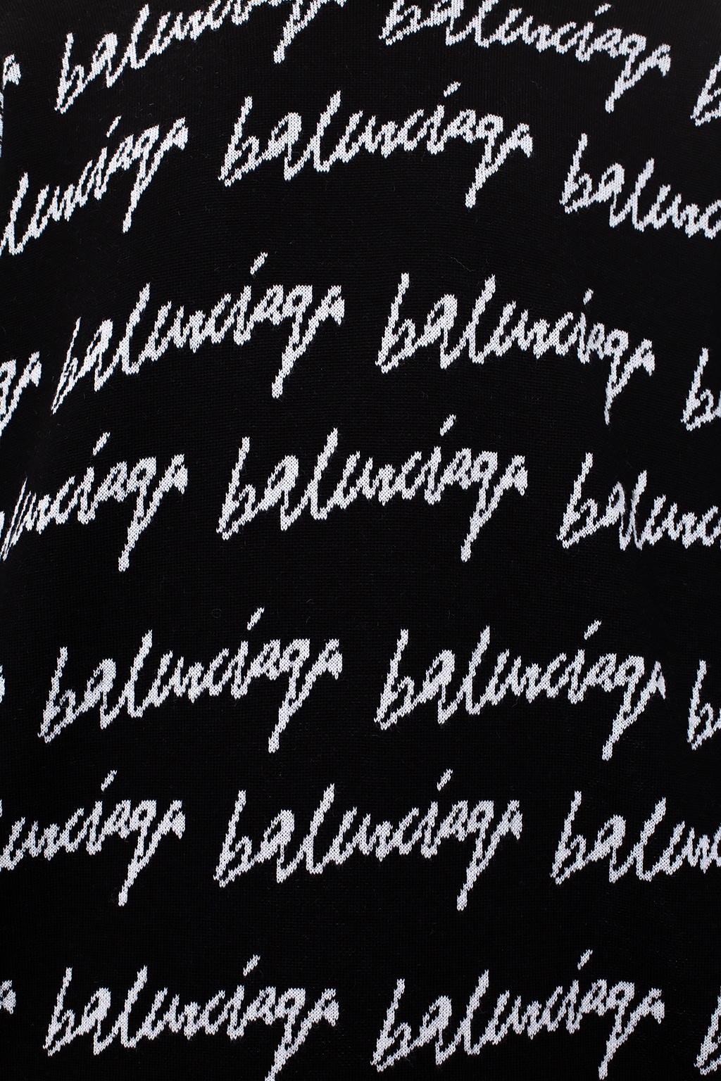 black balenciaga with white writing