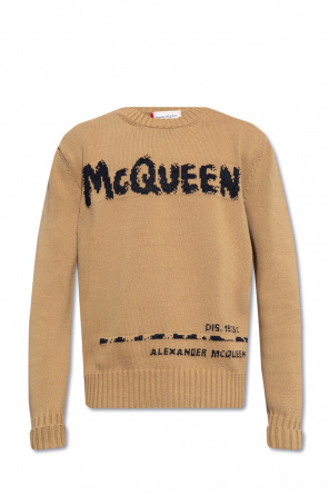 Alexander McQueen peplum fine-knit jumper