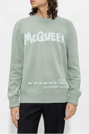 Alexander McQueen Cotton sweater with logo