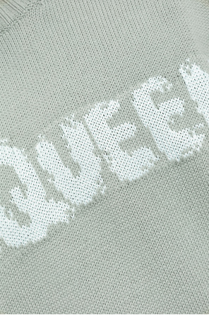 Alexander McQueen Cotton sweater with logo