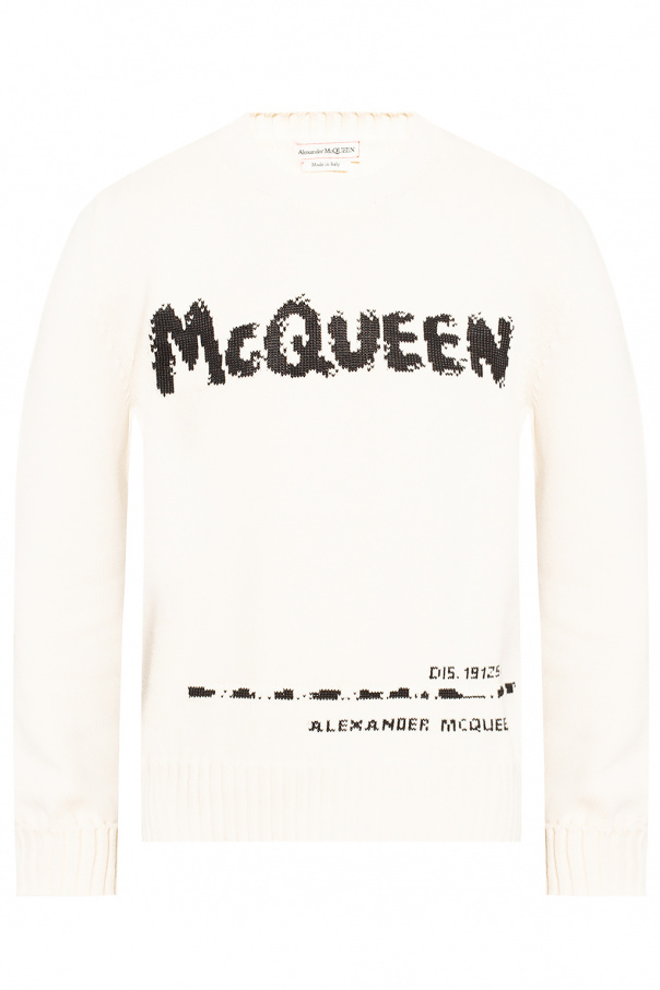 Alexander McQueen Rib-knit sweater with logo