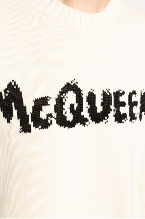 Alexander McQueen Rib-knit sweater with logo