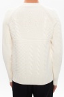 Alexander McQueen cream Rib-knit sweater with logo