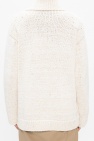 Bottega Veneta cream Turtleneck cardigan
