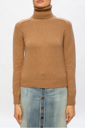 Saint Laurent Rib-knit turtleneck sweater