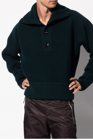 bottega Padded Veneta Knitted sweater with collar