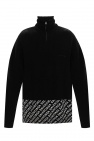 Balenciaga Wool turtleneck sweater with logo