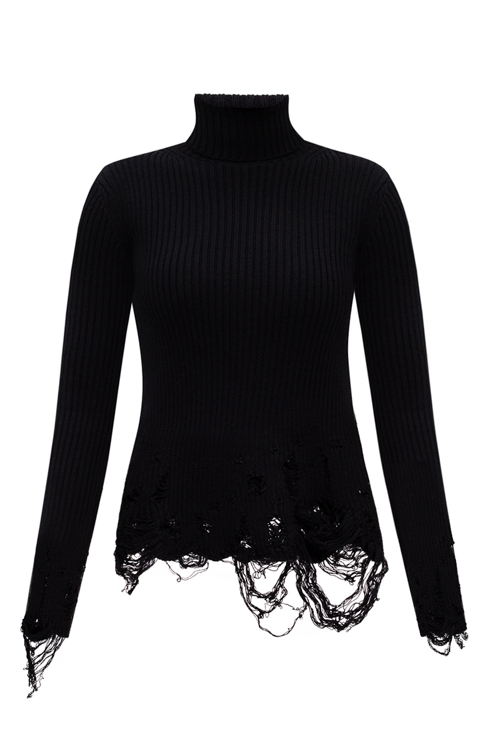 IetpShops Australia - Black 'M - lace-trim hoodie dress