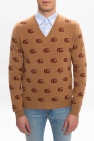 Gucci BROWN Wool sweater with logo