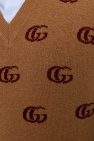 Gucci BROWN Wool sweater with logo