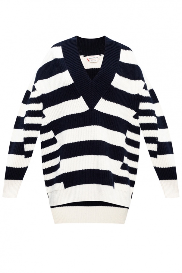 Alexander McQueen Striped wool sweater