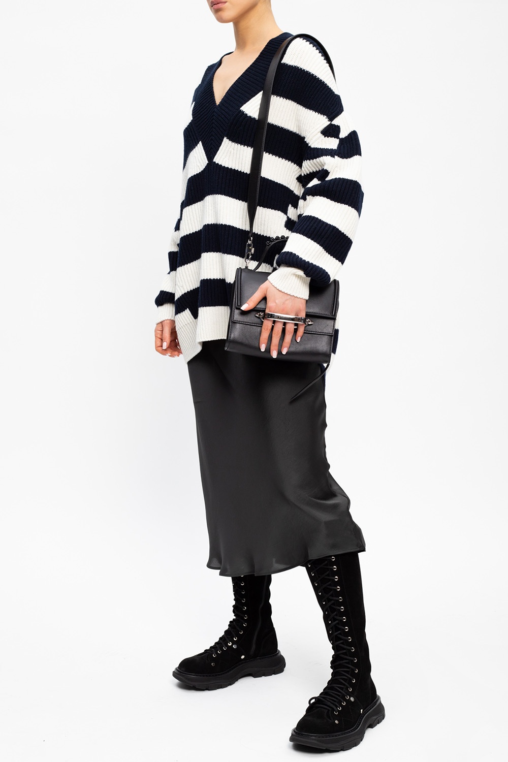 Alexander McQueen Striped wool sweater