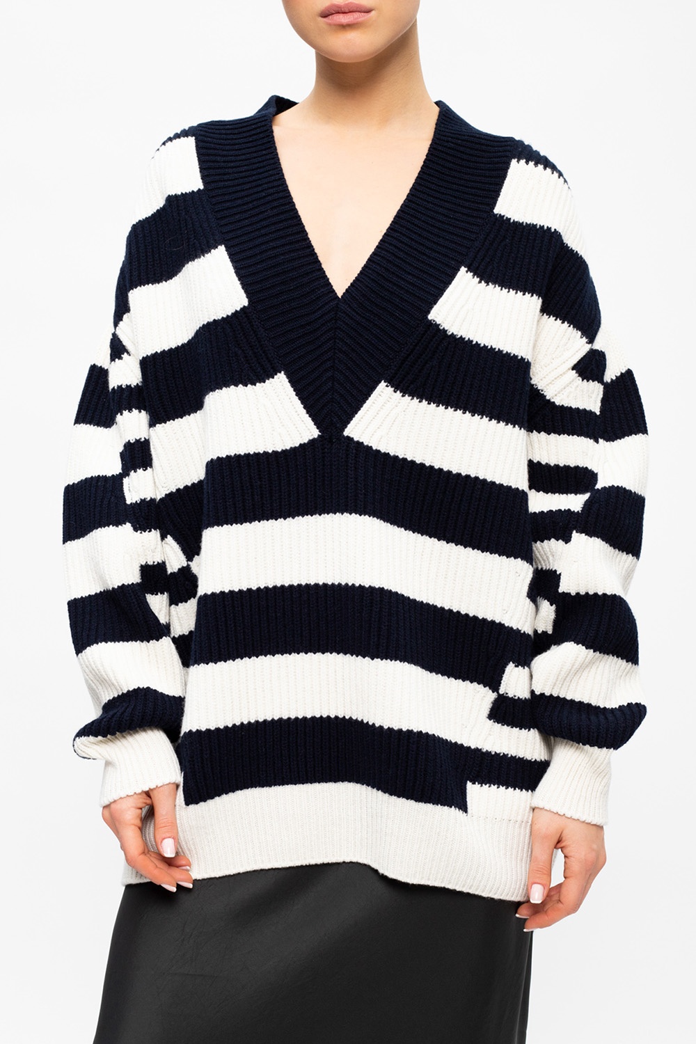 Alexander McQueen Striped wool sweater