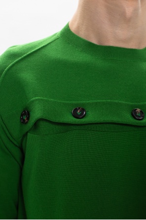 bottega leather Veneta Cut-out sweater