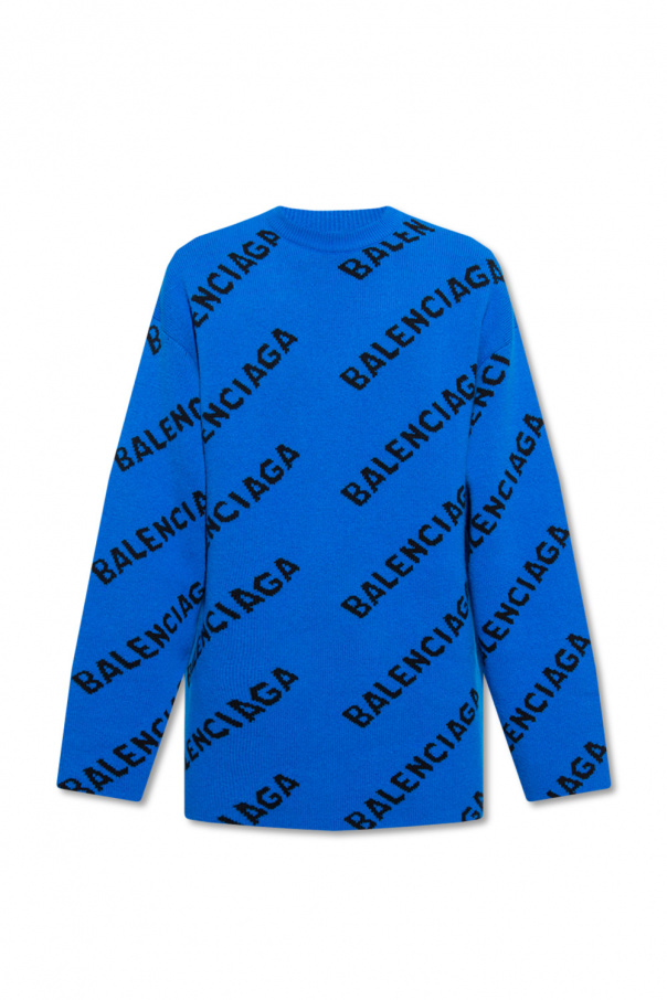 Balenciaga sweater zipped with logo