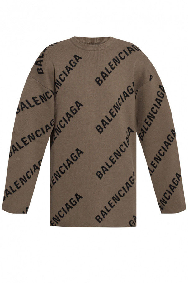 Balenciaga Logo-embroidered Caravaggio sweater